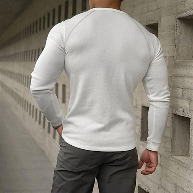 ASA Heritage Waffle-Knit Henley